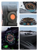 Xiaomi Watch S4 Spor Kılıf - Dijital Saf Siyah - Kılıf Seti - 3