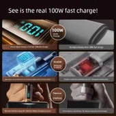 Apple 15/16 Serisi 30W Hızlı Şarj Başlığı + 1.0m Dijital Ekranlı Kablo - 3