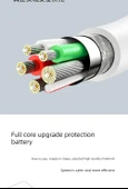 Type-C Jack Bluetooth Kulaklık Şarj Kablosu - 3m - 8