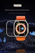 Apple Watch Ultra Ekran Koruyucu - Görünmez Çerçeve + 9D Mavi Temperli Cam Film - 11