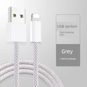 Apple Lightning USB-A Kablo 2m - Uzay Grisi - USB Sertifikalı - 1