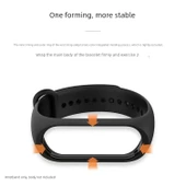 Xiaomi Mi Band 5/NFC Metal Tokalı Silikon Yedek Kayış - 1 Alana 1 Bedava (Renk Belirt) - 5