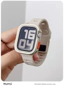 Apple Watch 49mm Siyah Düz Kenar Yumuşak Kılıf ve Su Jeli Film - 3