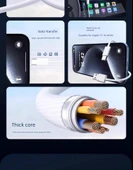 iPhone 15/16 USB-C - USB-C Carplay Örgülü Şarj Kablosu 2.0m (Model 1) - 4