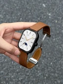 Xiaomi Bileklik 7pro Deri Manyetik Kordon - Kavrulmuş Kahverengi - 11