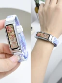 Honor Band 4R/5 Basketbol Versiyon Elastik Manyetik Tokalı Kordon - Pembe Rose Gold Kutulu - 2