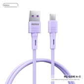 Hızlı Şarj Sıvı Silikon Data Kablosu - 1 Metre - Beyaz [USB - Type-C] - 4
