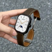 Xiaomi Bileklik 7pro Deri Manyetik Kordon - Kavrulmuş Kahverengi - 1