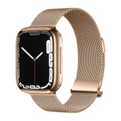 Apple Watch 1/2/3 (42mm) Milanese Kordon - Roze Altın + Ekran Koruyucu - 1