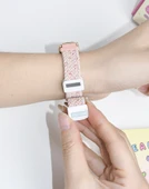 Honor Band 4R/5 Basketbol Versiyon Elastik Manyetik Tokalı Kordon - Pembe Rose Gold Kutulu - 9