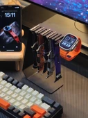 Apple Watch Şarj Standı - Yıldız Işığı Saklama Standı - 6