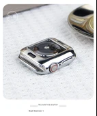 Apple Watch S10 46mm Şampanya Altın Kaplama Silikon Kılıf - 9