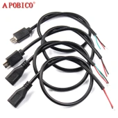 30cm Mikro USB Android Şarj Kablosu - Dört Çekirdekli Dişi - 4