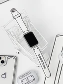 Xiaomi Bileklik 7Pro Kordon - Gümüş Adaptör, Beyaz Uzun Kordon - 4