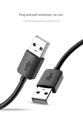 Çift Başlıklı USB 3.0 Data Kablosu - 1 Metre - Siyah - Bir Adet - 10