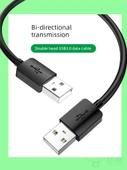 Çift Başlıklı USB 3.0 Data Kablosu - 1 Metre - Siyah - Bir Adet - 2