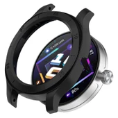 Huawei Watch GT Cyber Mor PC Çerçeveli Koruyucu Kılıf + Temperli Film - 2