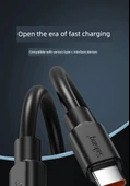 Çift USB Type-C 5A Hızlı Şarj Kablosu - 2M Çift Başlıklı Type-C 2.0 - 7