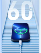 PD 20W Hızlı Şarj Apple Lightning Kablosu - Yeşil Limon 0.5m thumbnail 10