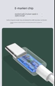 Apple 120W Hızlı Şarj Kablosu - 1.5 Metre + 2 Metre - Çift C Portlu - 10