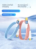 iPhone iPad Hızlı Şarj Kablosu - Mavi 1.5m Type-C 60W Süper Şarj - 3