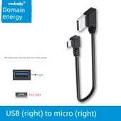 Hızlı Şarj Mikro USB Data Kablosu - 25cm - USB [Sağ] - Mikro [Sağ] - 1