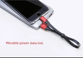 Apple Lightning Hızlı Şarj ve Data Kablosu 2'li Paket - 23cm - Kırmızı ve Siyah - 10