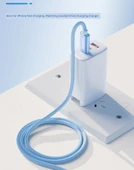 PD 20W Hızlı Şarj Apple Lightning Kablosu - Yeşil Limon 0.5m thumbnail 9