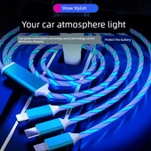 LED Şarj Kablosu - 1m Android Micro USB - Kırmızı - 2
