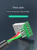 USB Data Kablosu 0.5m - Düz Erkek Başlıklı (4 Çekirdekli) - 4