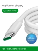 OPPO Uyumlu Süper Hızlı Şarj ve Data Kablosu - 20W - 1.0 Metre - 2