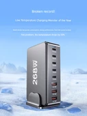 200W GaN Çoklu USB Şarj Aleti - Siyah - 5