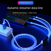 LED Şarj Kablosu - 1m Android Micro USB - Kırmızı - 4