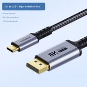 USB-C - DP Harici Monitör Kablosu - 2 Metre - 8K 60Hz / 4K 144Hz - 1