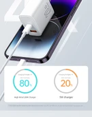 20W Çift Portlu Şarj Aleti ve 1 Metre Apple Şarj Kablosu - 9
