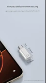 Type-C Lightning Adaptör - Beyaz - PD100W, C100 Çip, Müzik, Hat Kontrolü, Sesli Arama - 9