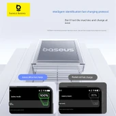 USB - Type-C 100W Hızlı Şarj Kablosu - Beyaz Ay - 2 Metre thumbnail 5