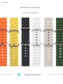 Apple Watch 45-49mm Uyumlu Bej Silikon Kordon thumbnail 2