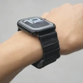 Siyah Apple Watch Kordonu - 44/45/46/49mm - M Beden - 6