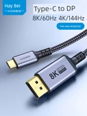 USB-C - DP Harici Monitör Kablosu - 2 Metre - 8K 60Hz / 4K 144Hz - 2