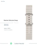 Apple Watch 45-49mm Uyumlu Bej Silikon Kordon thumbnail 5