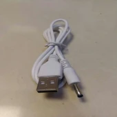 3.5mm Yuvarlak Başlıklı Şarj Kablosu - Orijinal Yuvarlak Giriş (1) - Beyaz - 9