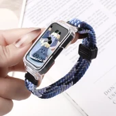 Huawei Bileklik 10 Örme Manyetik Tokalı Kordon - Yaban Mersini - 1