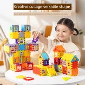 Çocuklar için Büyük Boy Yapı Oyuncakları - Haki (33 Parça) thumbnail 3