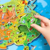 Manyetik Çin Haritası Puzzle Silinebilir Kalemli (Ekstra Büyük Boy) - 3