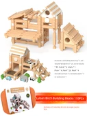 Saklama Kutulu Luban Zıvana Yapı Blokları - 110 Parça thumbnail 1