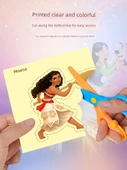 Disney Çocuk Origami Kağıt Kesme Seti - Karlar Ülkesi + Prenses [240 Yaprak, 40 Origami, Güvenlik Makası] - 4