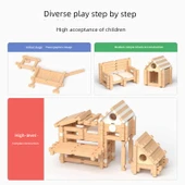 Saklama Kutulu Luban Zıvana Yapı Blokları - 110 Parça thumbnail 5