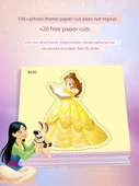 Disney Çocuk Origami Kağıt Kesme Seti - Karlar Ülkesi + Prenses [240 Yaprak, 40 Origami, Güvenlik Makası] - 3