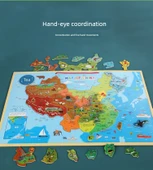 Manyetik Çin Haritası Puzzle Silinebilir Kalemli (Ekstra Büyük Boy) - 9